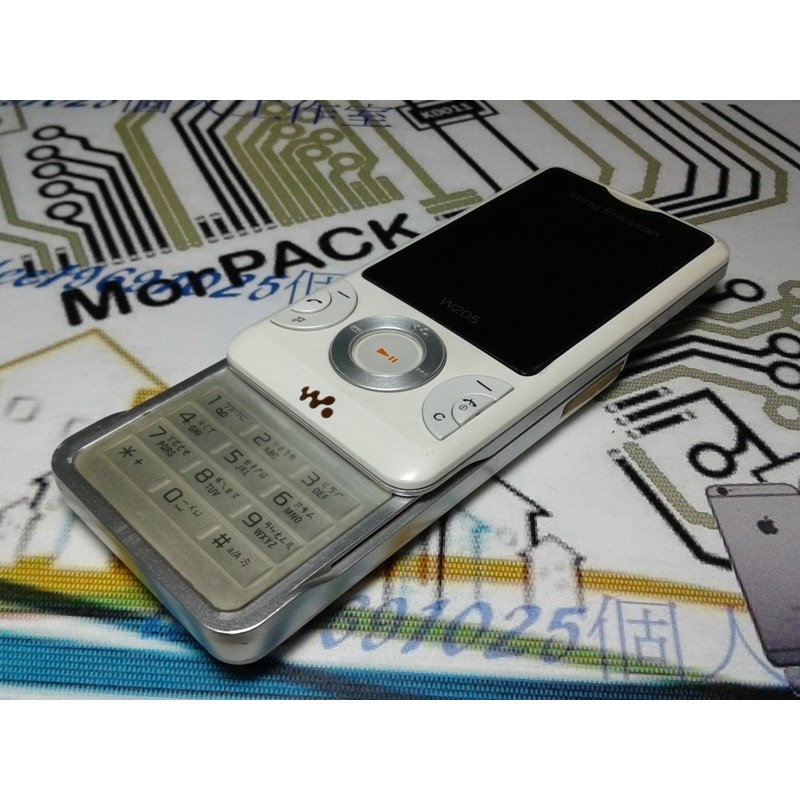 Sony Ericsson w205滑蓋式照相手機 《附電池+全新旅充或萬用充》#001