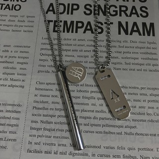 HARD V 兩件組 鈦鋼項鍊 可拆兩組戴 男女可戴 項鍊 銀項鍊 男生項鍊 男項鍊 韓系項鍊 United Freak