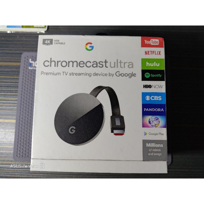 二手美品   Google ChromeCast Ultra  支援4K、802.11ac高速wifi、電視影音串流