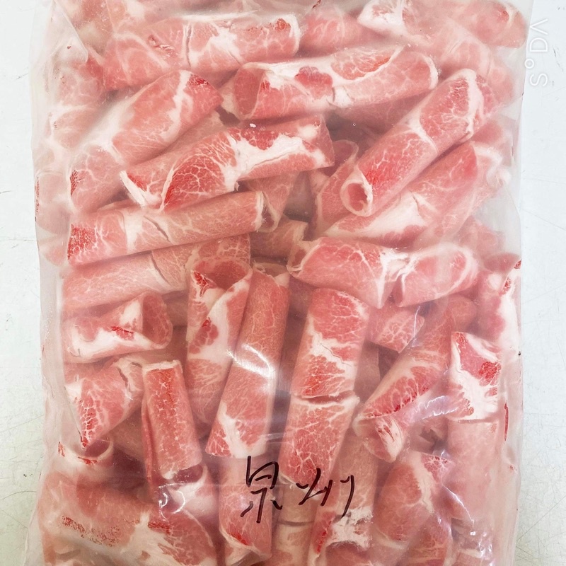 家庭必備 梅花豬肉片／500g／滿1600免運／豬肉片／火鍋肉片／肉片／豬肉／火鍋／豬肉薄片／冷凍肉片／冷凍肉品／梅花肉