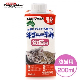 【寵物王國】日本CattyMan-澳洲貓用牛奶(幼貓用) (成貓用) 200ml
