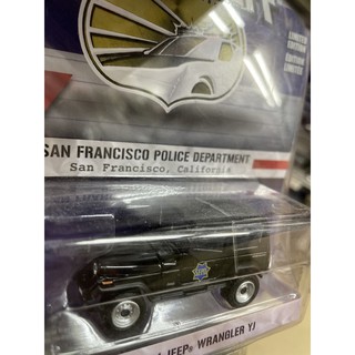 《模王》 1/64 美國綠光 模型合金車1994 吉普wrangler yo