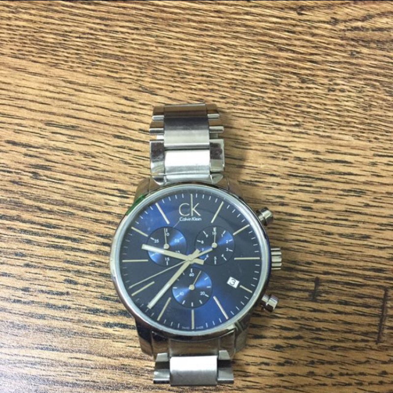 【CK Calvin Klein】都會系列計時腕錶(K2G2714N 藍色)