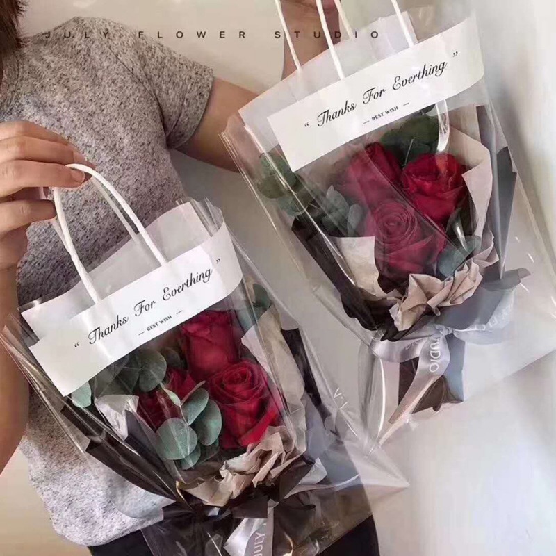 花束透明手提袋 禮品袋 蝦皮購物