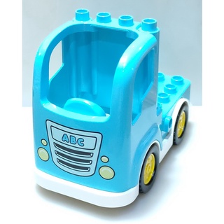 【得寶Duplo】水藍色 ABC 卡車 貨車 車子 交通工具 大顆粒 積木 [樂高玩家★正版LEGO]