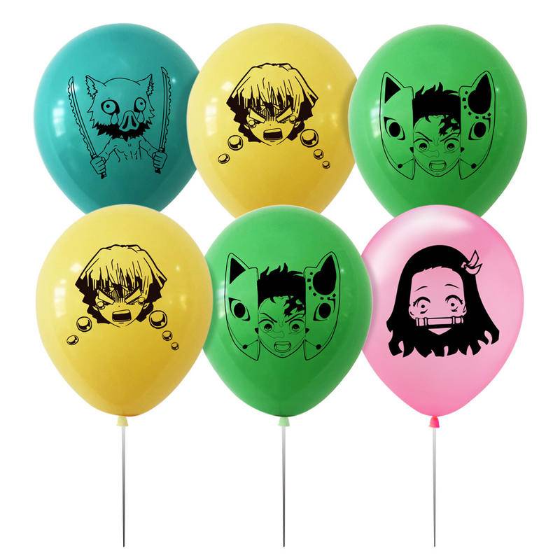 鬼滅之刃氣球 動漫主題派對裝飾氣球 Demon Slayer派對用品男孩女孩派對佈置生日佈置慶生布置