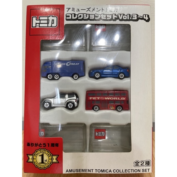 盒組 ）tomica 迷你車 set 模型車 壓克力盒 多美 未拆 盒損 巴士 三菱 subaru 玩具車