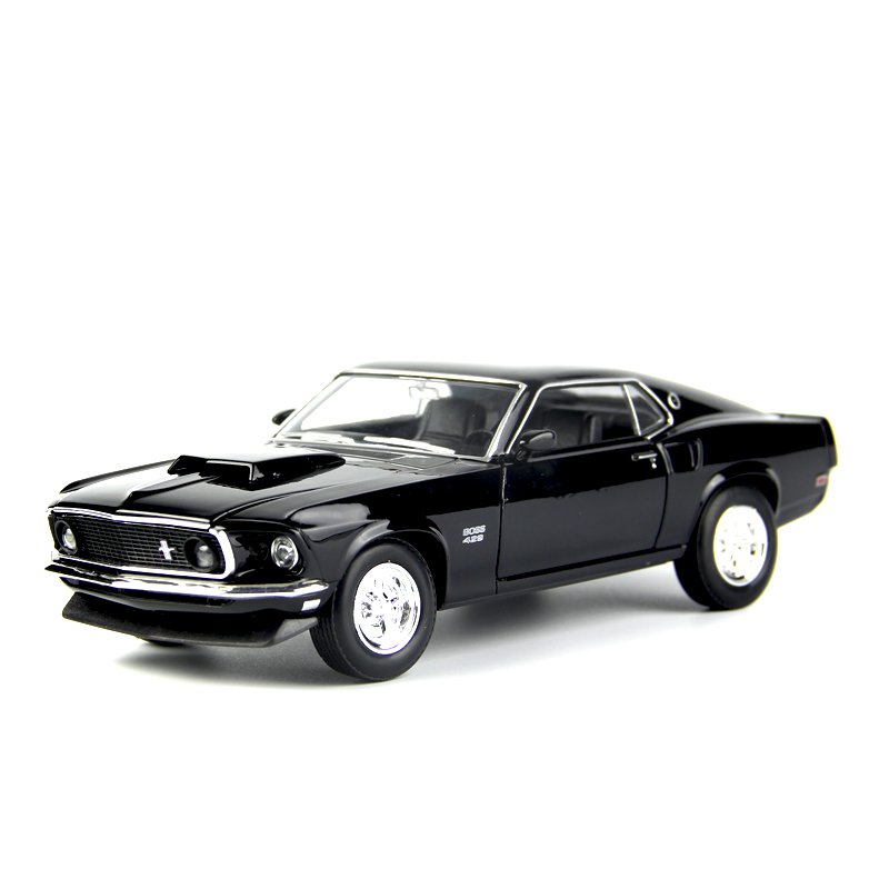 新品 模型車/復古 超跑！威利1:24 1969福特野馬BOSS429車模超跑仿真跑車合金汽車模型收藏