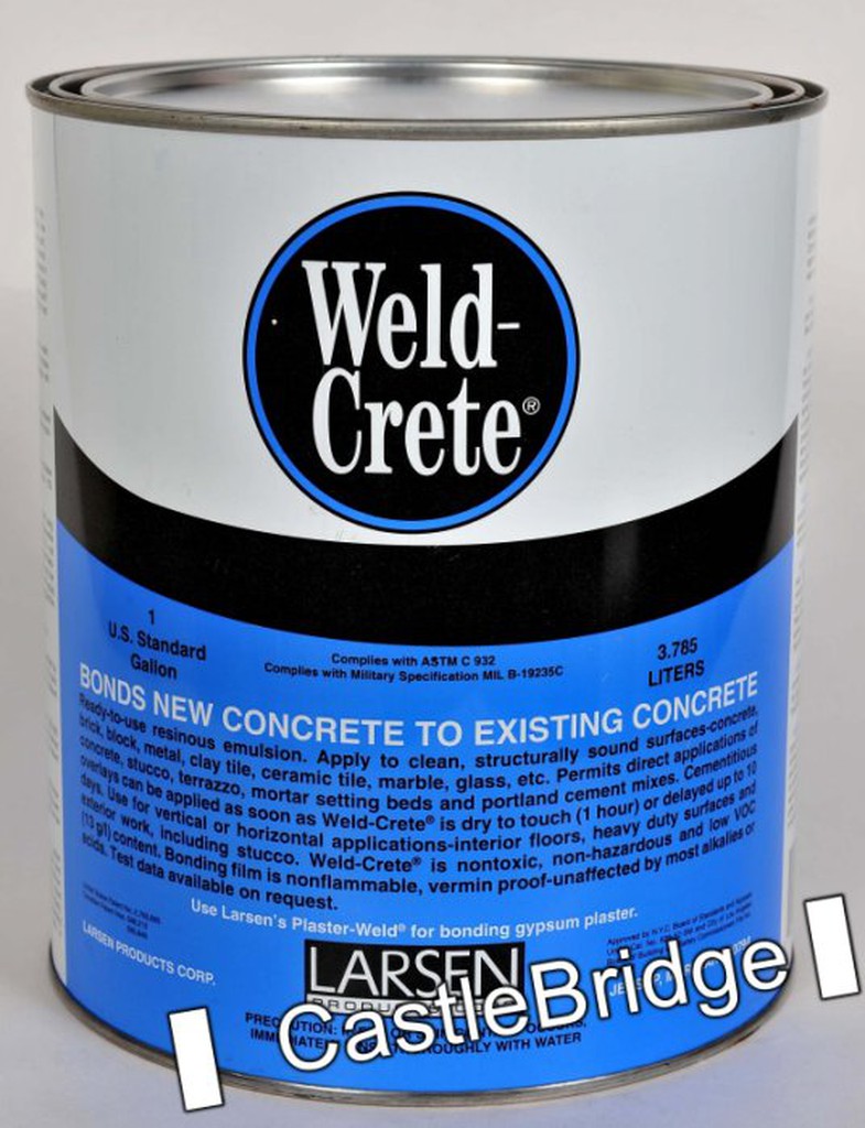 Weld-Crete® 新舊水泥接著劑磁磚黏著劑貼磁磚免打洞ASTMC1042水泥牆接著劑[超取有出貨限制，請參閱內文]