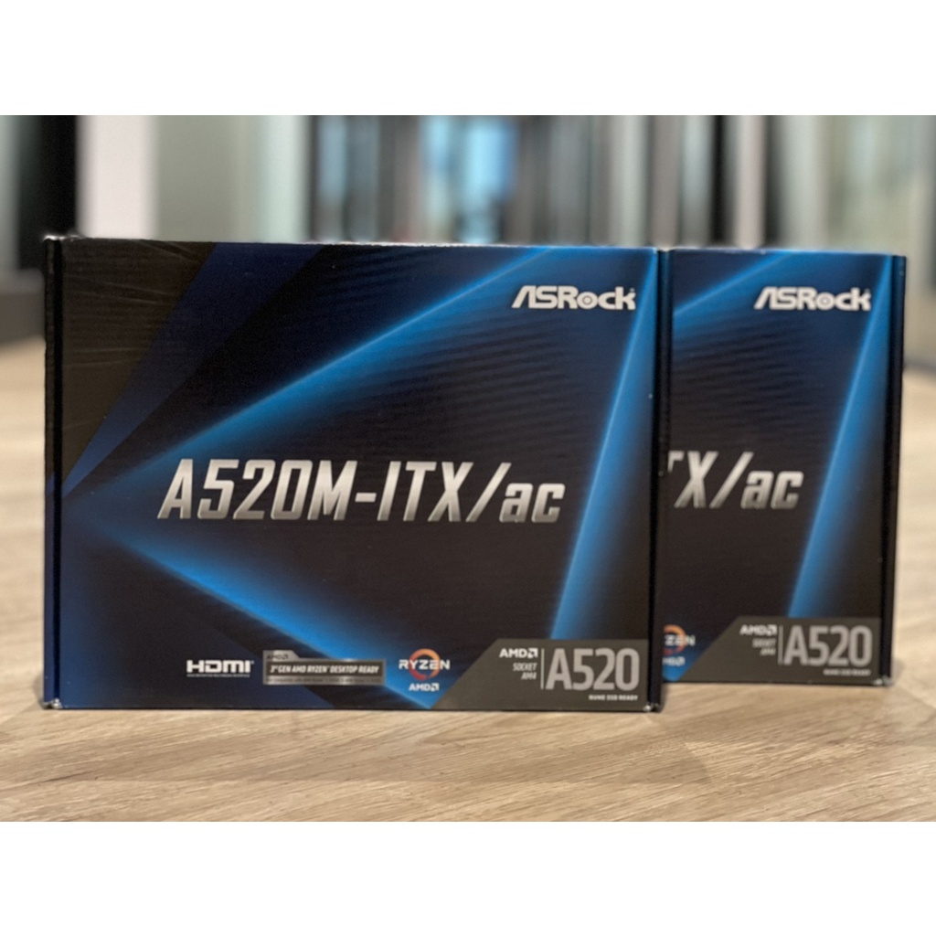 【全新未拆】華擎 ASRock A520M-ITX/ac AMD AM4 Mini-ITX 主機板 台灣公司貨 3年保