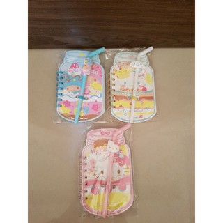Hello Kitty 美樂蒂 大耳狗 帶筆線圈本 筆記本 記事本