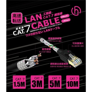 HARK CAT.7 超高速工程級網路線 CAT.7 1.5米/3米/5米/10米工程級網路線