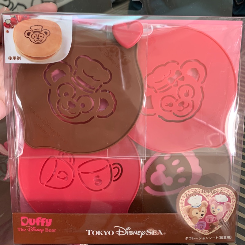 日本海洋迪士尼 情人節限定達菲熊/雪莉梅烹飪蛋糕點心咖啡飲料必備糖粉模型篩網