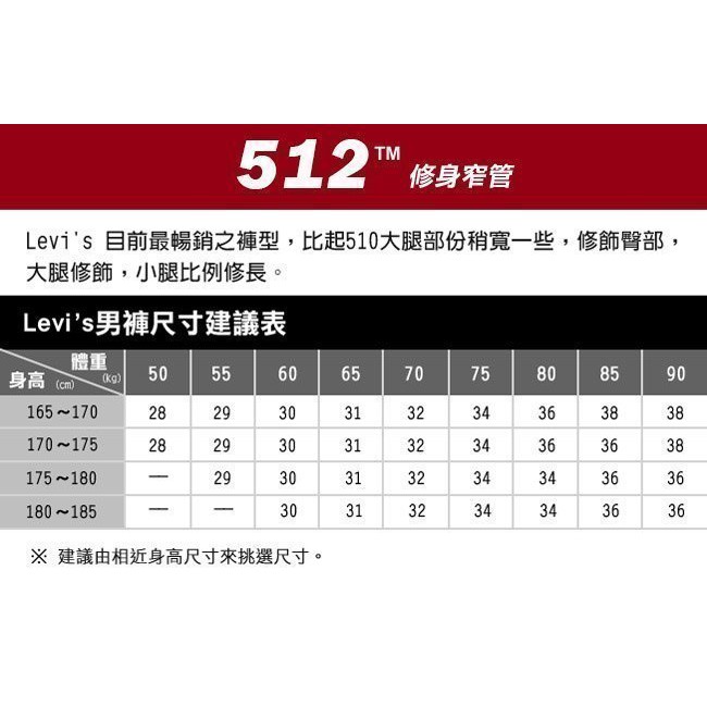 levis 512 tm