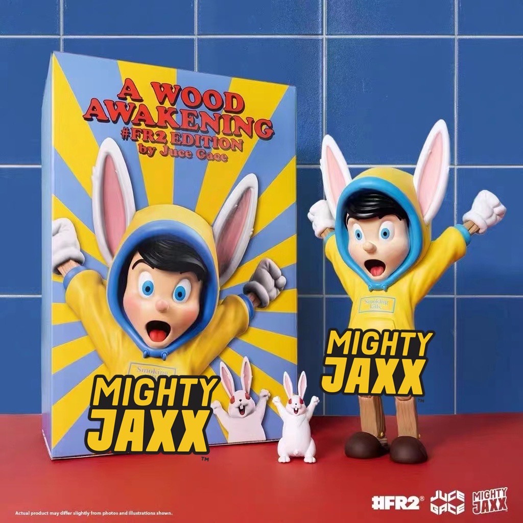 【酷樂潮玩】正版 Mighty Jaxx A WOOD AWAKENING FR2 JUCE GACE 兔子 勃起小木偶
