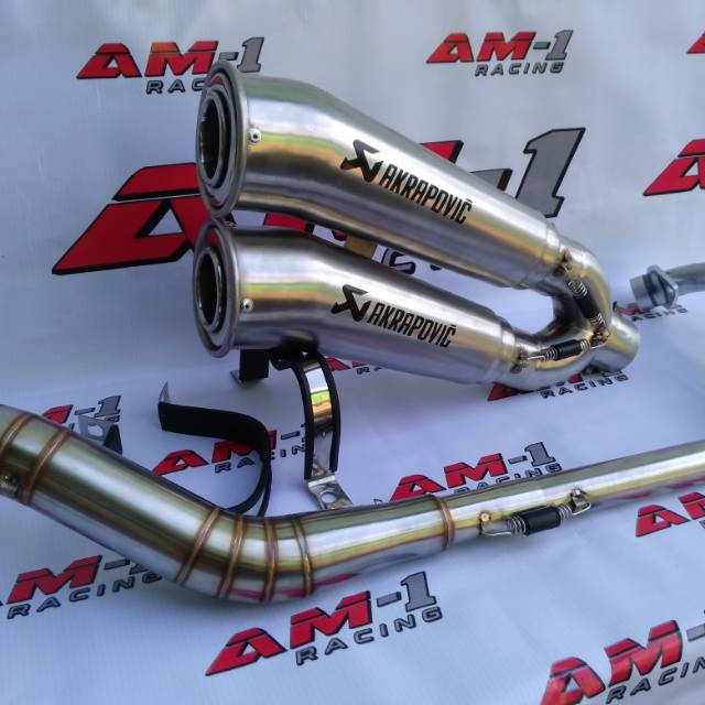 Lokal 排氣 Akrapovic 擴音器 Doble CBR 150 改款本地泰國 CB150 新忍者單聲道脈衝星