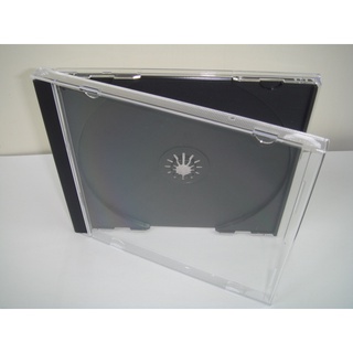 【臺灣製造】1個-10mm jewel case黑色PS壓克力CD盒/DVD盒/光碟盒/CD殼