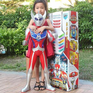 🌸🌸台灣現貨免運喔🌸🌸超大號奧特曼銀河戰士兒童男孩迪迦泰羅賽羅怪獸變身器套裝玩具、