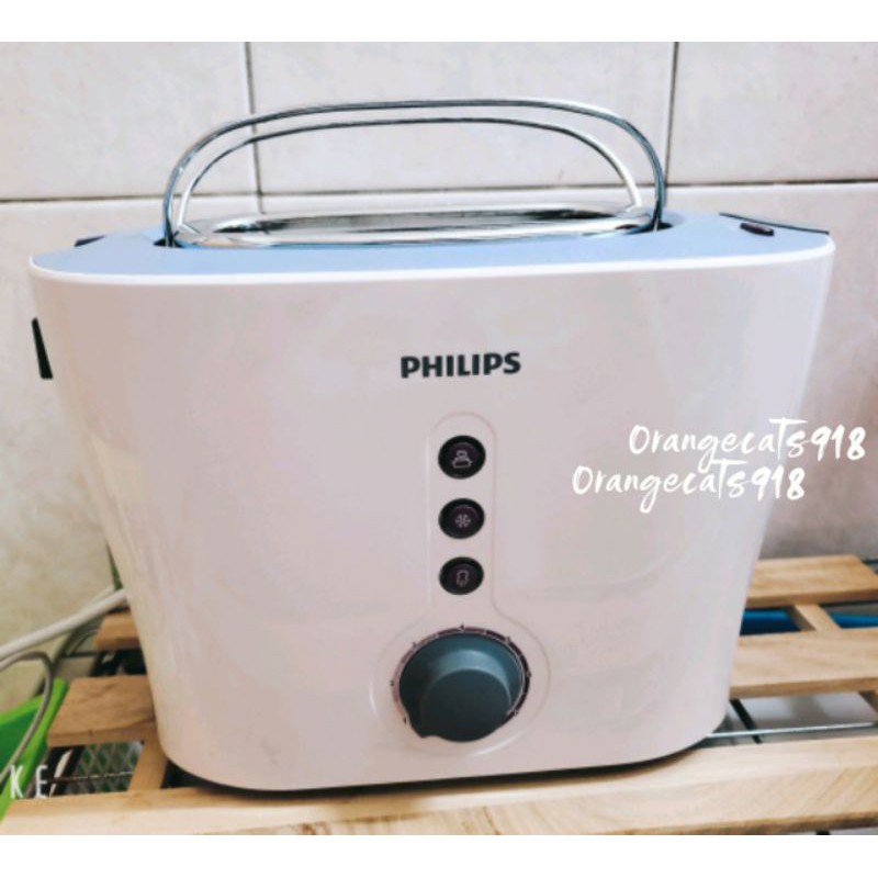 高雄自取 9成新 防疫大作戰 PHILIPS 飛利浦 無印風 厚片 烤吐司機 防燙手 烤麵包機 HD2630 早餐好幫手