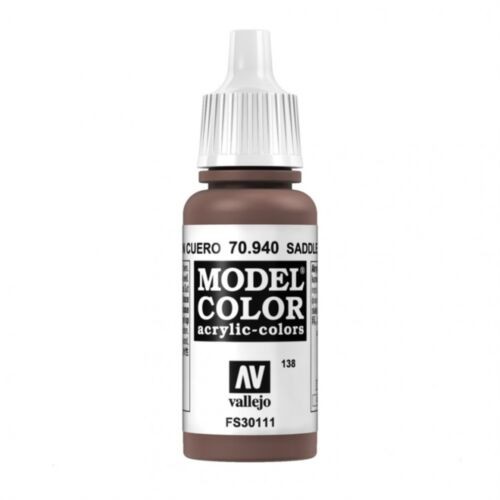 Acrylicos Vallejo AV水漆 模型色彩 Model Color 138 70940 馬鞍褐色 17ml