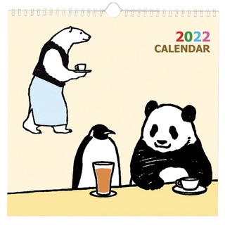 ✤2022月曆-白熊咖啡廳 桌上型/吊掛式