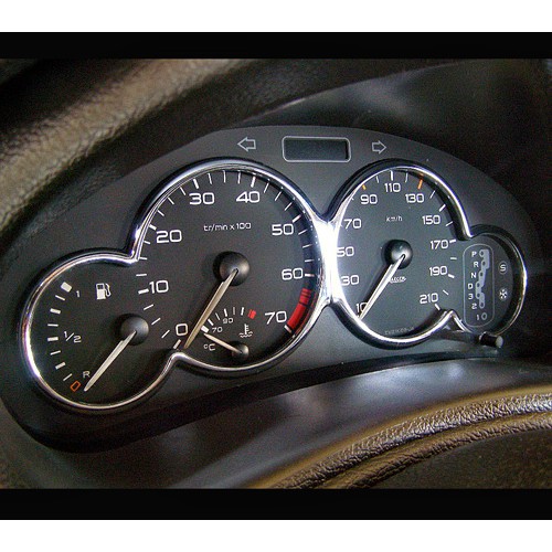 圓夢工廠 Peugeot 寶獅 206 206CC 1998~2014 改裝 鍍鉻銀 儀表板 飾框 儀錶板框 飾貼