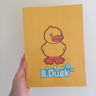 B.DUCK 黃色筆記本