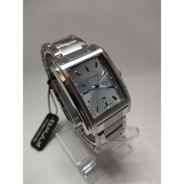 現貨OMAX  送原廠錶盒 商務男錶 刻度清楚 日期款 夜光指針 方型 不鏽鋼錶帶 大錶盤 Made in Taiwan