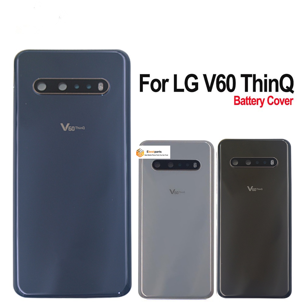 Ebmy- 適用於 LG V60 Thinq 電池蓋後蓋玻璃外殼後殼後殼適用於 LG V60 Thinq 後蓋電池蓋