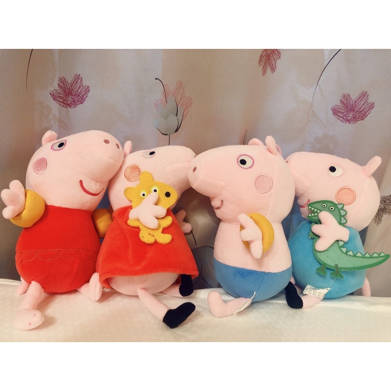 Peppa Pig佩佩豬與喬治玩偶布偶