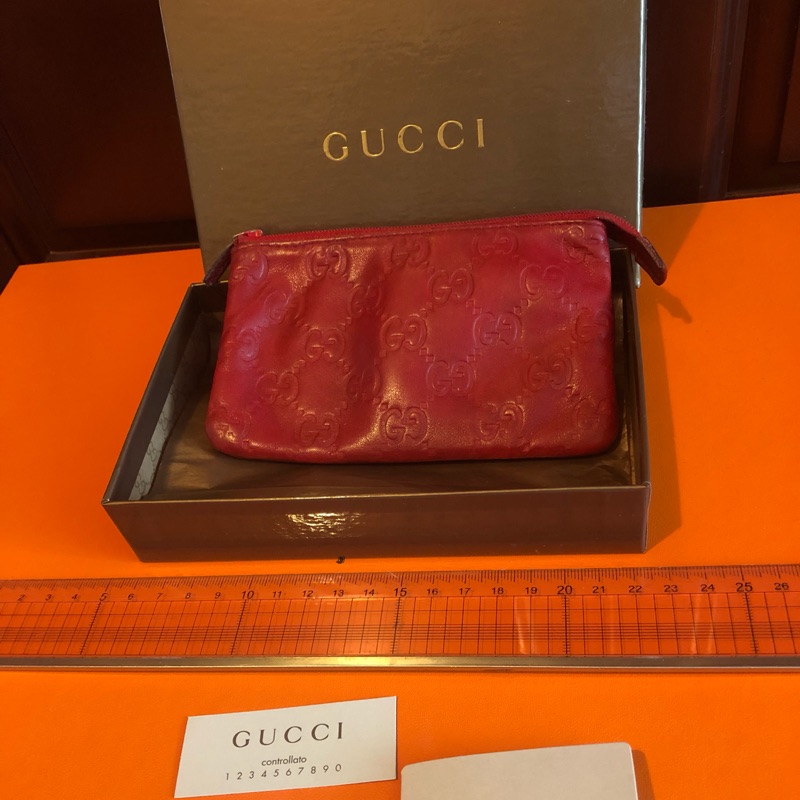 義大利知名品牌 Gucci 名片夾 零錢包 小化妝包