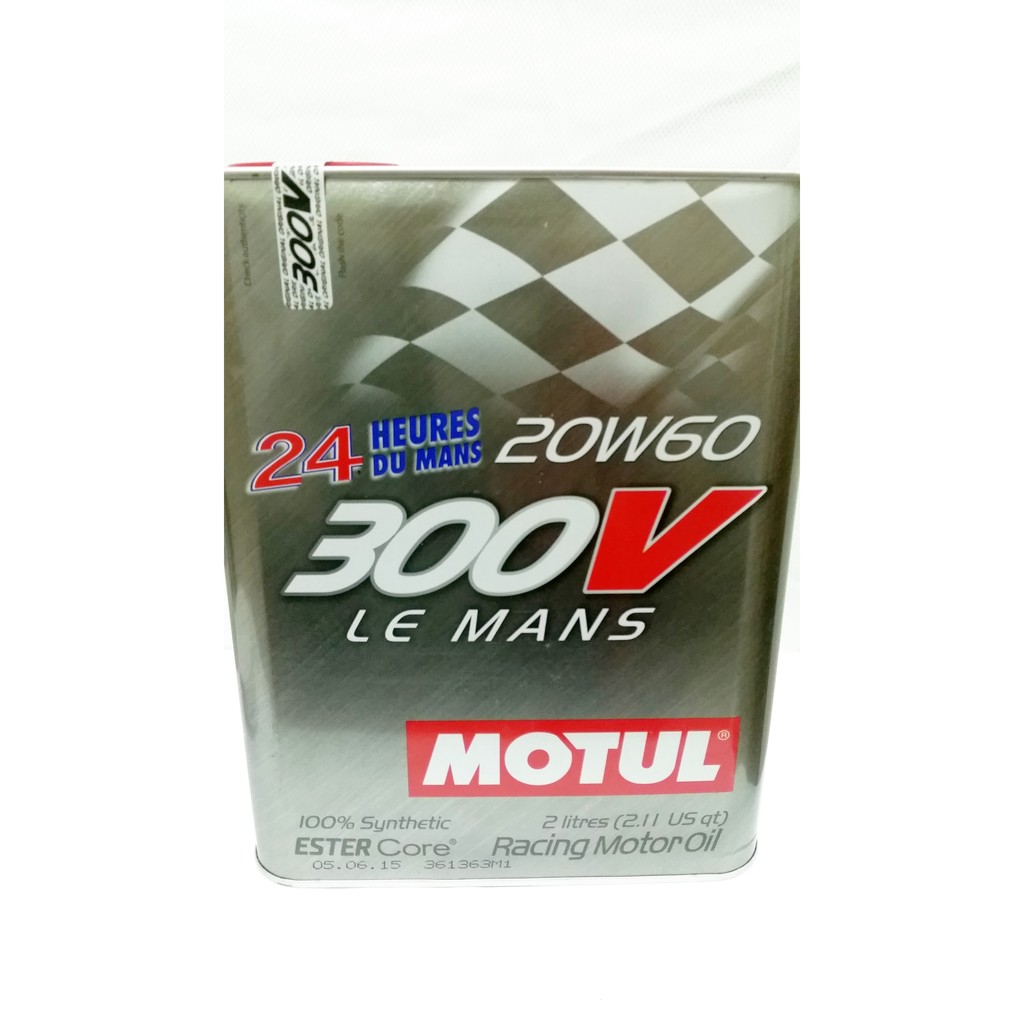 【雞仔機油】 MOTUL 300V LE MANS 20W60 20W-60 全合成脂類機油 二公升裝