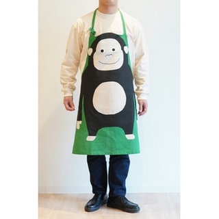【現貨-日本FRIENDSHILL】微笑大猩猩短圍裙 80cm 烹飪、烘焙、幼兒園老師圍裙（大人款）
