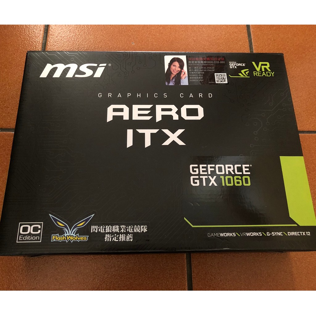 微星 MSI GTX 1060 AERO ITX 3G OC 顯示卡 二手 現貨