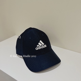 Kazima｜現貨 Adidas Logo 老帽 彎帽 帽子 棒球帽 灰 灰色 淺灰 深灰 灰藍 藍 牛仔藍 藍色 深藍