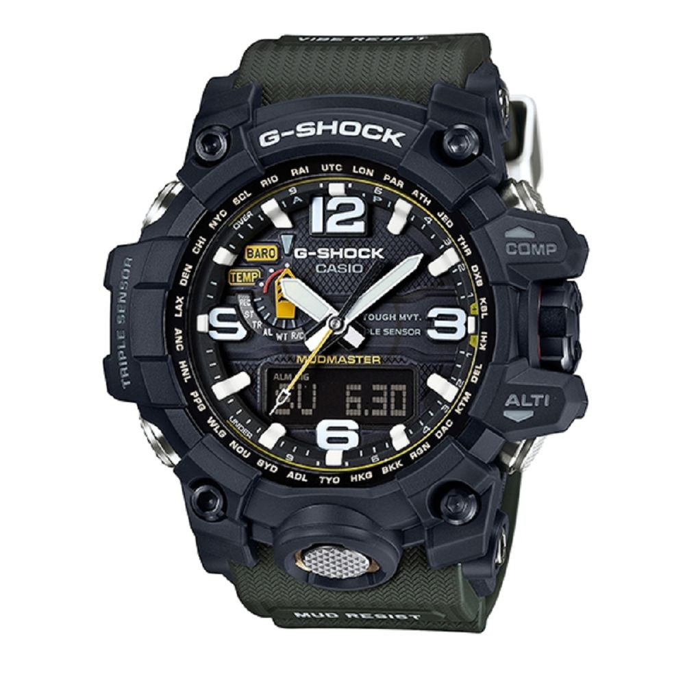 Casio GWG-1000-1A3 G-SHOCK MUDMASTER 戶外探險家專用軍墨綠電波錶