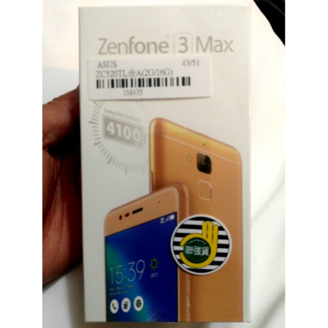 ZenFone 3 Max ZC520TL 2G 16G 流沙金 非 iphone Samsung s7 htc 小米