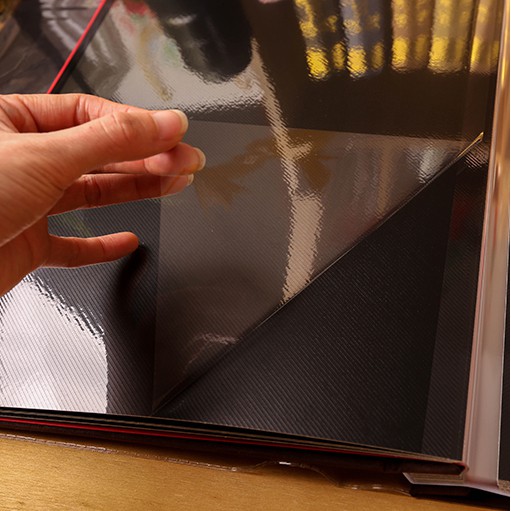 [黑卡內頁]16吋 麻布 黏貼式相簿 相片簿 相本DIY超音波復古自黏腹膜