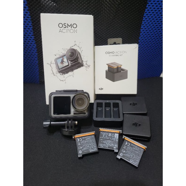 DJI Osmo Action 運動攝影機加充電管家套裝組（含三顆原廠電池加座充）