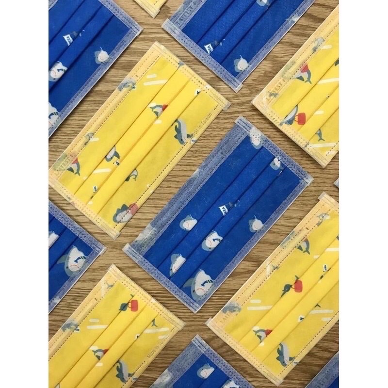 IKEA 鯊鯊最罩 拋棄式防護口罩 非醫療 成人款2入（黃色）