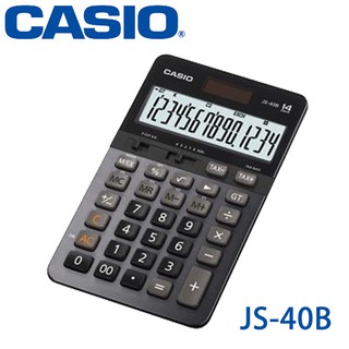 【3CTOWN】含稅【公司貨附保卡】CASIO卡西歐 JS-40B 14位元 商用型計算機 鐵灰色