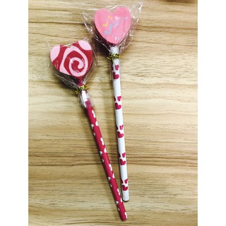 [PA文具小舖] 愛心橡皮擦鉛筆 可愛鉛筆 造型橡皮擦 情人節 禮物