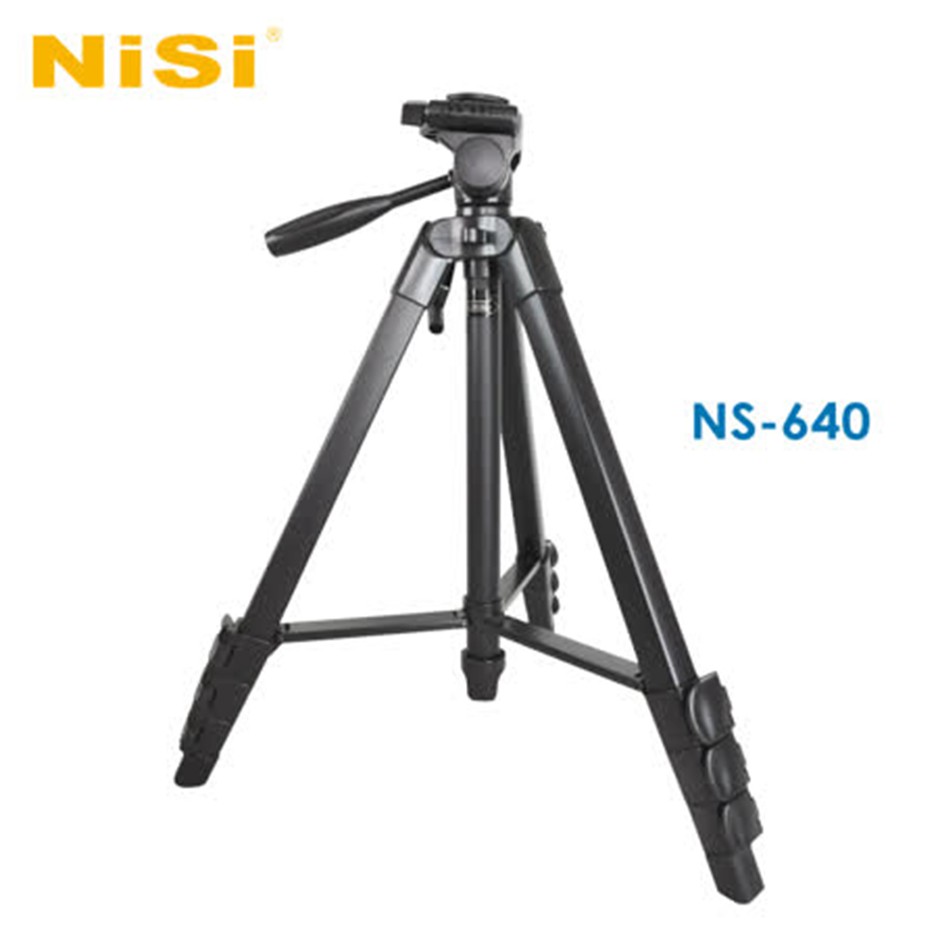 Nisi NS-640 四節鋁合金腳架組 扳扣式鋁合金四節腳架 水平儀/止滑腳墊配置 載重3kg 《2魔攝影》