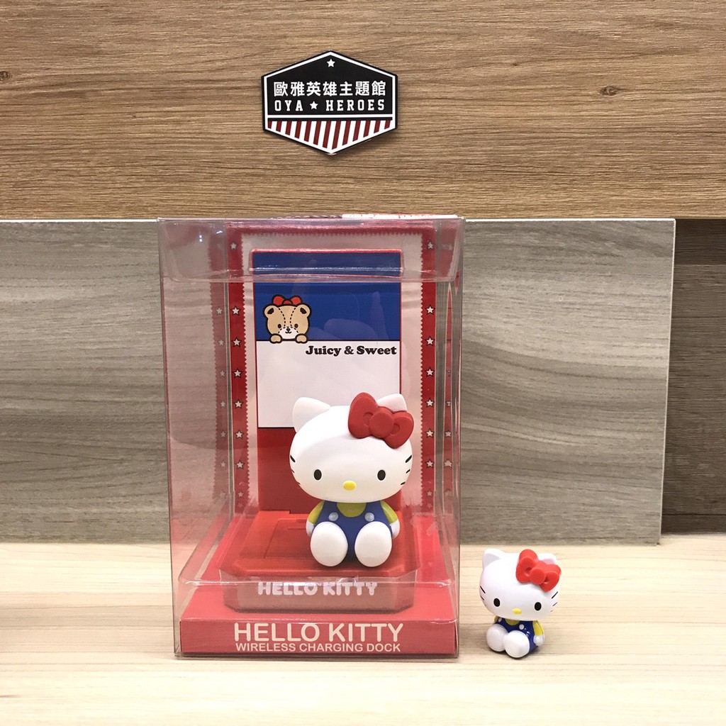 【歐雅英雄主題館】小夜燈無線充電座 Hello Kitty 凱蒂貓