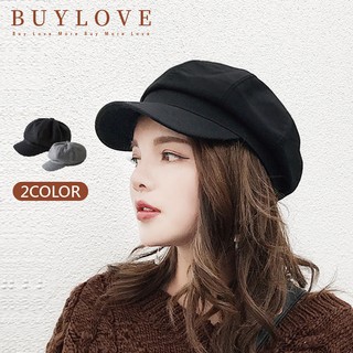 【買到戀愛】韓版氣勢滿分報童帽 貝蕾帽 鴨舌帽 帽子 黑帽【J412】