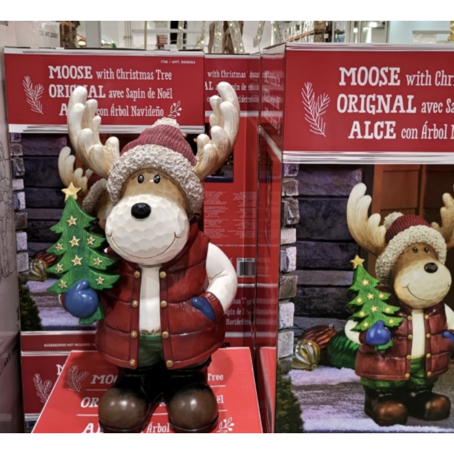 【Costco好市多聖誕擺件 】全新 26.6吋 可愛麋鹿造型裝飾 聖誕節 裝飾 聖誕 平安夜 禮物 布置 擺設