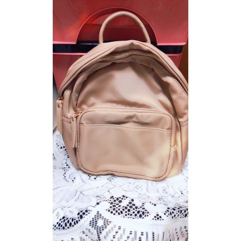 李焰包李焰敗家日記全新奶茶色後背包新款小款 蝦皮購物