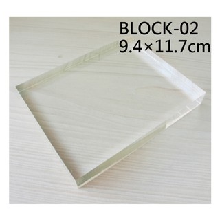 【 Micia 美日手藝館 】壓克力水晶塊-9.4x11.7x1.5cm - block-2