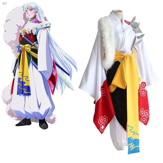 【限時 免運】❈◇動漫服裝【犬夜叉】殺生丸cos服 殺生丸常服cosplay套裝 COS服裝 表演出服 萬聖節 角色扮演