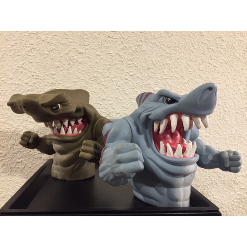 1994年 鯊魚俠 智多星和賈霸 手偶 美系玩具